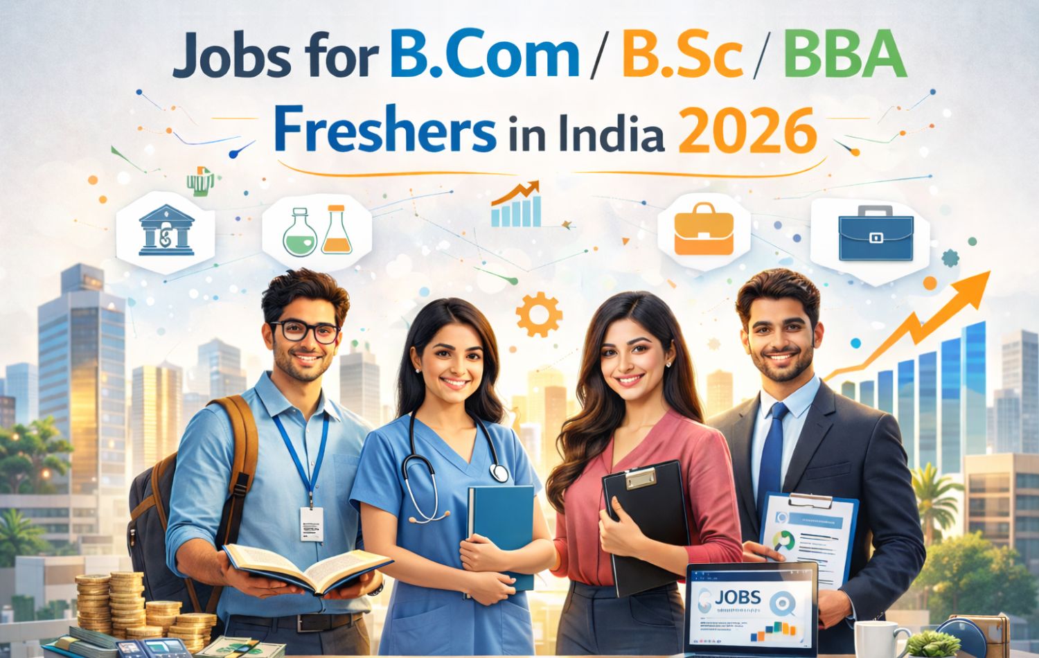 Jobs for B.Com / B.Sc / BBA Freshers in India 2026